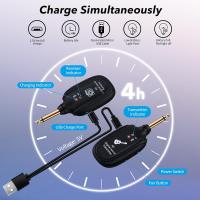 Sistema Inalámbrico Para Guitarra Recargable Transmisor Receptor Adecuado Para Acústica Bajo Violín Teclado Instrumentos Electrónicos - details 4