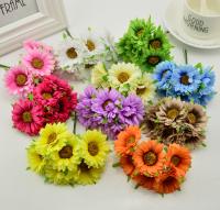 Ramo De Flores Artificiales Hechas a Mano Gerbera Para Boda Decoración De Hogar Y Jardín Regalo DIY Caja De Coronas De Flores Para Fiesta De Aniversario - details 0