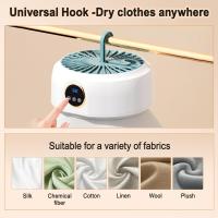 Secadora de ropa eléctrica, secadora con bomba de calor de 600 W con temporizador, secado rápido de ropa húmeda, secadora de ropa portátil de secado rápido para ropa ligera, ropa interior - details 1
