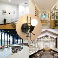 Lámpara De Pared Moderna Creativa Con Diseño De Hombre Escalando Compatible Con Dormitorio Pasillo Habitación De Niños Iluminación Interior Decorativa Industrial - details 10