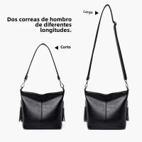 Bolso De Hombre Para Mujer En Cuero De Alta Calidad De Color Sólida Bolso Cruzado Pequeño Estilo Fashion Bolsa De Mano 2025 - details 2