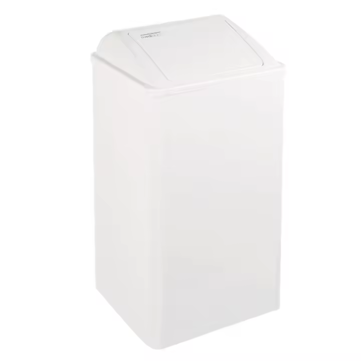 MEDICLINICS PP0065 Papelera con tapa auto-retorno Blanco - 1