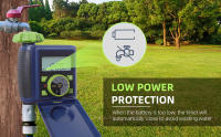 Controlador De Riego Jardín Timer De Agua Con Pantalla LCD Estándar De EE. UU. Timer De Mangueira Automático Con Válvula De Solenoide Electrónico - details 3