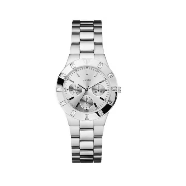 Reloj Guess Glisten W11610L1 Mujer Cuarzo Analógico Acero Plateado 36mm - 1
