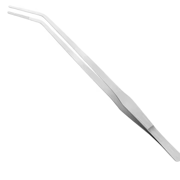 Aguja De Acero Inoxidable 38cm Para Acuario Herramientas De Escapismo Para Tanque De Peces Y Plantas Tijeras Rectas Y Curvas Para Alimentación Acuática - 1