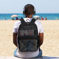 Mochila Multifuncional De Red Para Estudiantes De Colegio Con Correas De Hombro Cómodas Capacidad Alta Transpirable Para Deportes Al Aire Libre - details 4