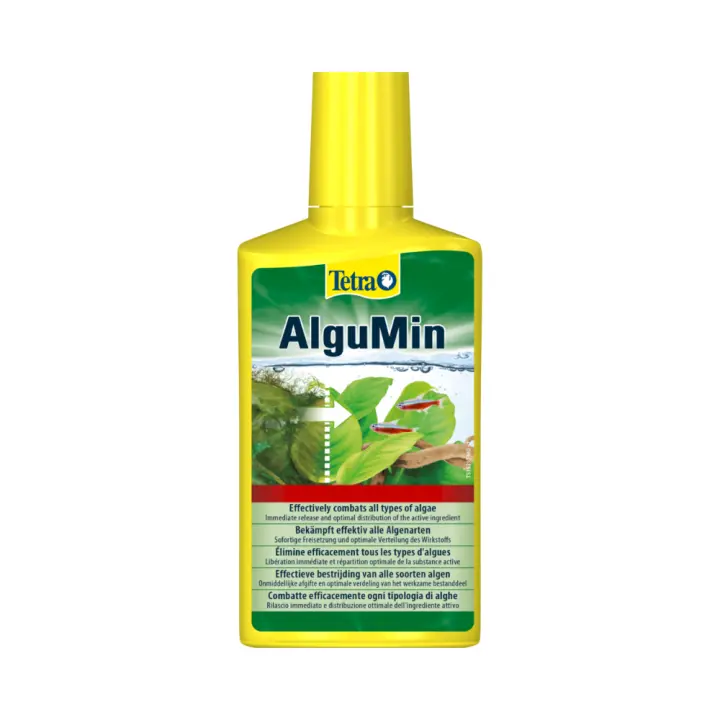 TETRA ALGUMIN 100ml. Elimina eficazmente todo tipo de algas con Tetra Algumin. Fórmula de alta concentración y rápida liberación actúa en todo el acuario, brindando resultados inmediatos - 1