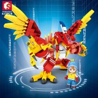 Bloques De Construcción Digital Anime Summoned Beast Figura De Acción Modelo Bricks Garudamon Juguetes Para Niños Regalos De Navidad - details 0