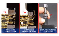 Herramienta De Mantenimiento Para Motocicleta Desmontaje De Cadena Kit De Broca Para Cadenas 520 525 530 Herramienta Especial Para Remoción De Cadena - details 1