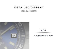 Reloj De Diversión Para Hombre CADISEN 38mm Japonés NH35A Mecánico Vidrio De Zafiro Date Luminoso 200M Impermeable Acero Inoxidable - details 7