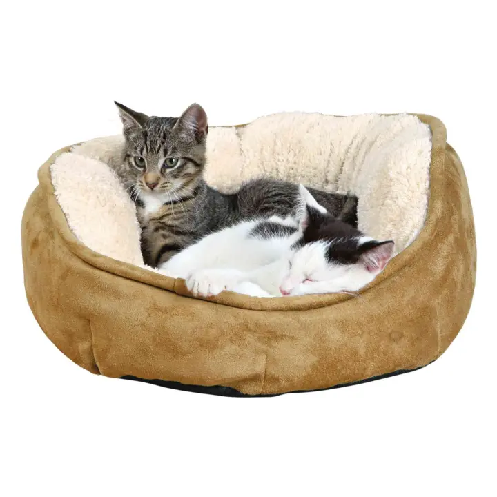 Cama para Mascotas Trixie Othello de Imitación Ante y Felpa Suave con Relleno de Fibra de Poliéster - 1