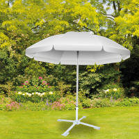 Aktive - Base sombrilla, color blanco, 3 patas metal, soporta máx. 18,9 kg, medidas abierta 86x86x34 cm, medidas cerrada 14x14x41 cm, mástil D25-38 mm, pie sombrillas, base parasol plegable - details 1