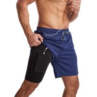 Shorts De Correr Para Hombre 2 En 1 Entrenamiento Fitness Terciopelo Verano Deporte Calzoncillos Cuarters Ajustados - details 20