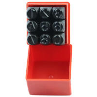 Juego De 9 Piezas De Estampadores Numéricos Metálicos Para Impresión En Metal Plástico Madera Y Cuero Números Digitales 0-8 - details 3