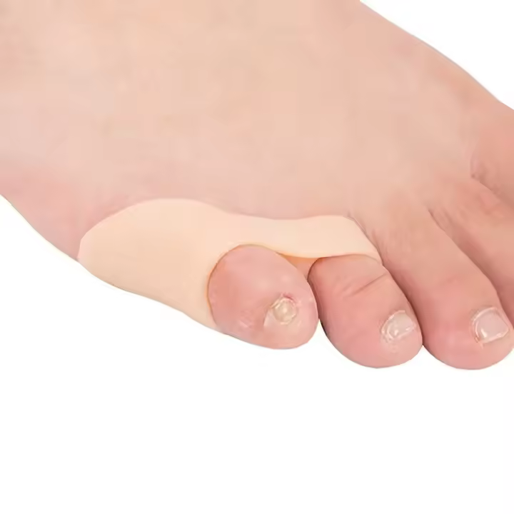 Corrector De Dedos Del Pie 2PCS Corrector De Valgus Para Dedos Mayores Y Menores Divisor De Agujero Único Separador De Dedos Adecuado Para Bigote Y Pies Grandes Material SEBS - 1