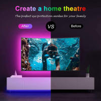 Tiras LED RGB De 10m Y 20m Con Control Remoto De 44 Teclas Para Decoración De Habitaciones Dormitorios Y Fiestas Luz De Pared Y TV - details 5