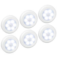 Lámpara Nocturna LED Con Sensor De Movimiento PIR Luz De Armario Inalámbrica Y Batería Para Dormitorio Y Closet Iluminación De Mesa Para Cama - details 0