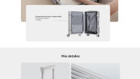 Oficial | Xiaomi Aluminum Frame Luggage, Marco de aleación de aluminio serie 6000, Desbloqueo con una pulsación, Esquinas protectoras de aleación de zinc - details 9