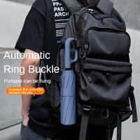 Paraguas Automático De Dos Propósitos Resistente Al Viento Y a La Lluvia UV Resistente Con Hebilla De Anillo Portátil Para Exteriores Para Adultos Tamaño 48-53cm - details 0