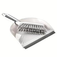 Juego De Escoba De Escritorio Compacto Duradero De Plástico Para El Hogar Fácil De Almacenar Y Usar Incluye Escoba Y Escobita Color Sencillo Blanco Y Verde Oscuro - details 6