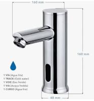 Grifo electrónico para lavabo, Grifo con sensor automático de Agua (fría)O - details 1