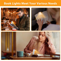 Luz De Lectura Clip-on Con Marcapáginas Y Timer Recargable USB Luz De Mesa Portátil Para Cama LED Mini Lámpara De Leer - details 7