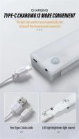 Luz De Armario Inteligente Magnética Recargable 20CM 7.87 Pulgadas Sensor De Magnetismo Luz Nocturna Para El Hogar Y Armario Soporte De Regulación Infinita - details 8