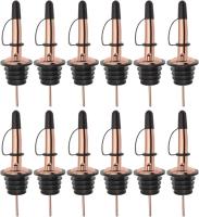 12 Pack Tapones De Vino De Acero Inoxidable Dispensador De Aceite De Oliva Tapa Antipolvo Para Botellas De Licor Y Alcohol - details 6