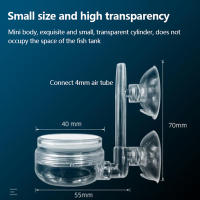 1Pc Atomizador De Acuario Transparente Difusor De CO2 Purificador Material PC Placa De Cerámica Especial Para Tanque De Peces - details 2