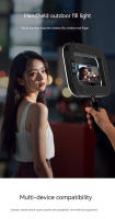 Nueva Luz De Selfie LED Recargable Portátil Para Fotografía Y Transmisiones En Vivo Luz De Relleno Para Móvil Y Jaula De Conejo - details 5