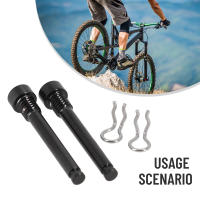 2Pcs M4 Boletería De Bicicleta De Aluminio De Titanio Para Frenos De Disco XT XTR Tornillos De Fijación Con Clip De Resorte - details 1
