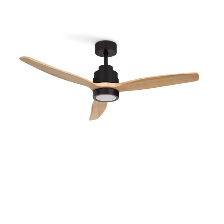 CREATE  - Ventilador de Techo 40W Silencioso Ø132 cm, 6 velocidades, Función invierno/verano - Motor Negro - WIND STYLANCE - 1