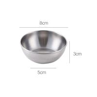 5pcs Platos Pequeños De Acero Inoxidable Para Condimentos Tazas De Salsa Cuencos De Mostaza Platos Lateral Para Sushi Y Vinagre Adecuados Para La Cocina - details 6