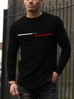 Camiseta De Algodón Puro 100% Para Hombre Estampado De PARIS Cuello Redondo Manga Larga Cómoda Y Casual Para El Verano - details 14