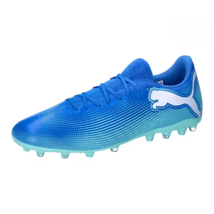 Puma, Future 7 Play Mg, Bota, Futbol Taco, Cesped Artificial, Cierre Cordones, Logo, Hombre, Turquesa, PU107941_01// - 1