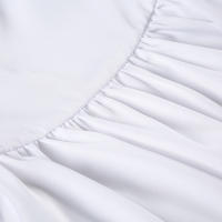 Vestido De Verano Elegante Heyoungirl Con Encaje Y Alzas En Los Hombros Y Aros En Blanco Estilo Princesa A-Line Con Protecciones De Seno Chic Para Vacaciones - details 8