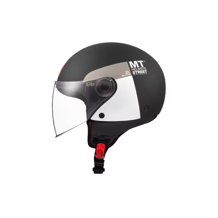 MT Helmets Street Casco Moto Gris Mate Seguridad ECE 22.06 - 1