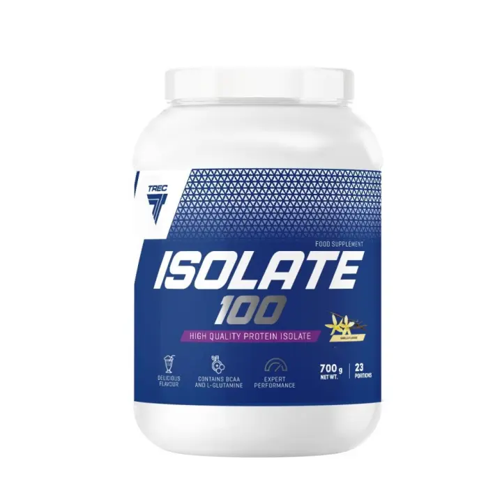 Proteína Isolada 100  Sabor Chocolate Vainilla  2kg  Proteína Aislada de Suero  Alta Calidad Proteica  Recuperación Muscular  Bajo en Grasas y Azúcares  TREC NUTRITION - 1