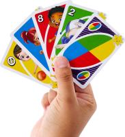 Mattel Games UNO Junior Move - Juego de Cartas con Tres Niveles para Jugar -  Juego de Mesa Divertido para niños y niñas mayores  de 3 años - details 1