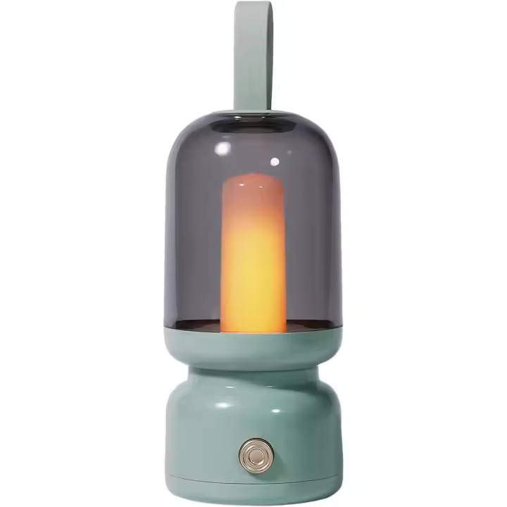 Luz de camping – Lámpara de mesa inalámbrica, equipo de campamento alimentado por pilas, linterna para senderismo, mochileros, guardería, dormitorio, sala de estar, crucero - 1