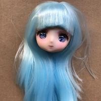 Muñeca De Juguete DIY Con Cabeza De Muñeca De Anime Larga Y Colorida Ojos Estelares Para Niñas Regalo De Vestir Muñeca De 1/6 - details 2