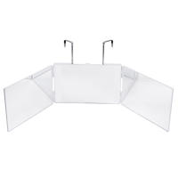 Espejo Tridimensional De 360 Grados Con LED Y Iluminación Para Maquillaje Y Peluquería Ajustable Para Auto Estilización Y Corte De Pelo - details 4