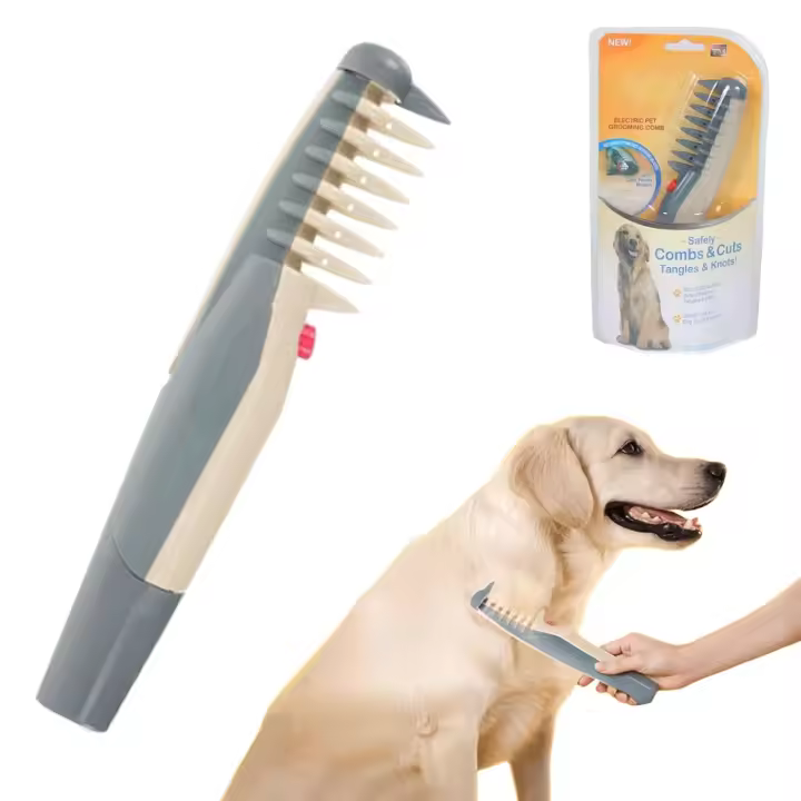 Peine eléctrico Lifweb Mataway, peine eléctrico Glosrity Mataway para perros, recortador de pelo para mascotas, removedor de nudos para perros, cachorros y gatos (1 unidad) - 1