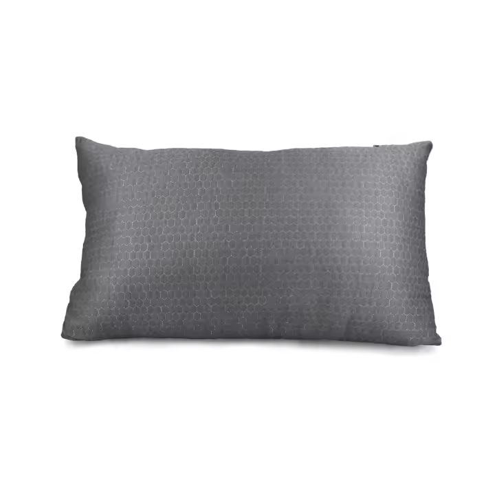 Pack 2 Almohadas de 40x80 cm de Microfibra Gris con Diseño Geométrico | Suave, Elegante y Antialérgica | Estilo Moderno para Dormitorio o Sofá | Almohada Rectangular | Microfibra Gris con Diseño Geométrico | Hipoalergénica y Lavable - 1