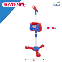 Bontempi - Micrófono de escenario inalámbrico, 37x80-105 cm, regulable en altura, con efectos luminosos y aplausos, 5 canciones pregrabadas, con soporte para móvil, 3 pilas AA no incluidas, juguete musical, juguetes musicales - details 3