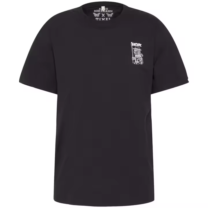 Camiseta de Manga Corta Tiwel  para hombre en color negro - 1