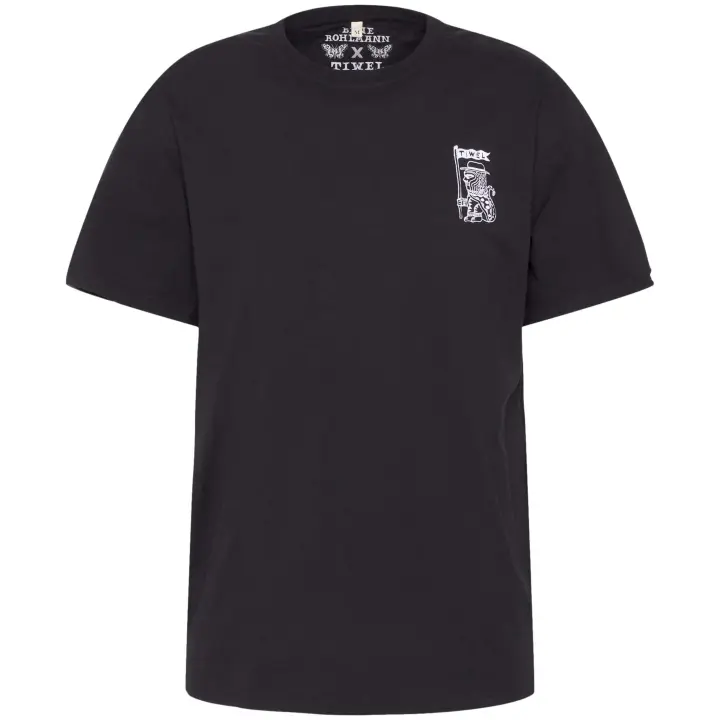 Camiseta de Manga Corta Tiwel  para hombre en color negro - 1