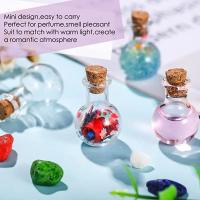 10Pcs Botellas De Vidrio Pequeñas Miniatura Botella De Poción Con Tapa De Madera Para Bodas Y Decoración Del Hogar - details 3