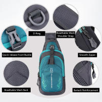 Mochila De Hombro Para Hombres Impermeable Ligera Bolsa De Pecho Para Deporte Y Viaje Correr Ciclismo Gimnasio Día - details 4