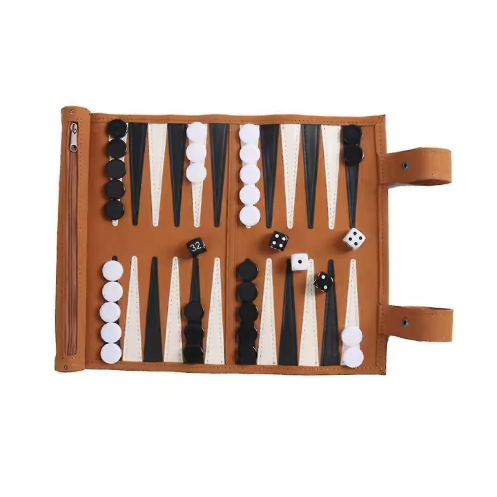 Backgammon Juego de Mesa Juegos Backgammon Portátil para Adultos - 1